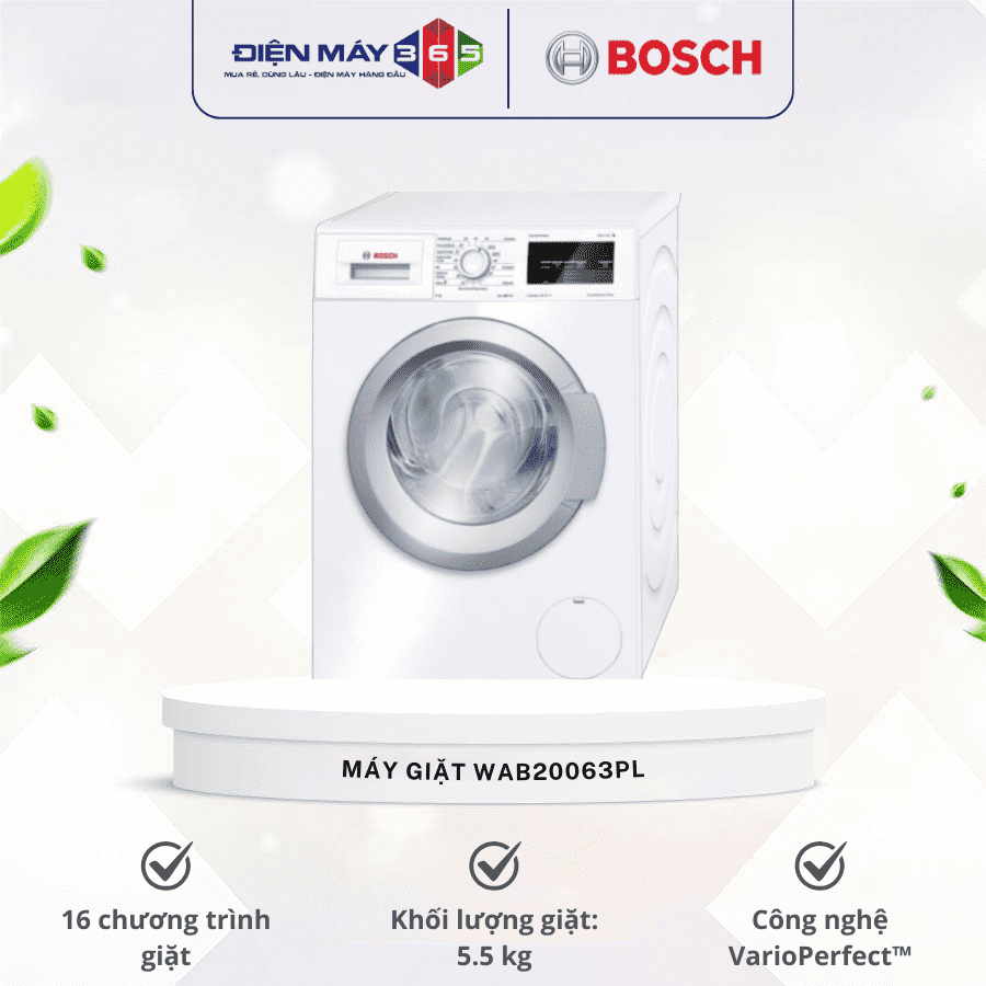 Máy giặt Bosch WAB20063PL 3 Máy giặt Bosch WAB20063PL