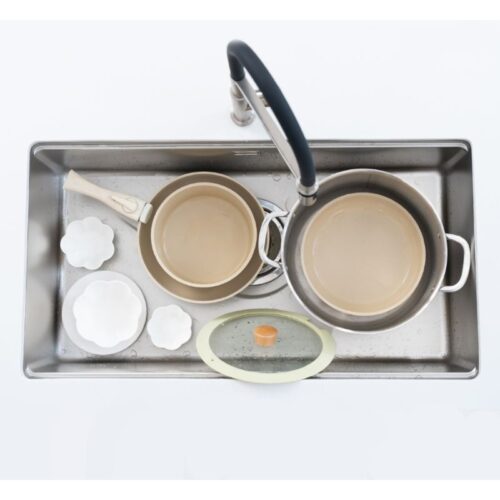 Chậu rửa bát inox 1 hố Konox TARI 8748SR Basic 8 Ảnh thực tế chậu rửa bát inox 1 hố Konox TARI 8748SR Basic