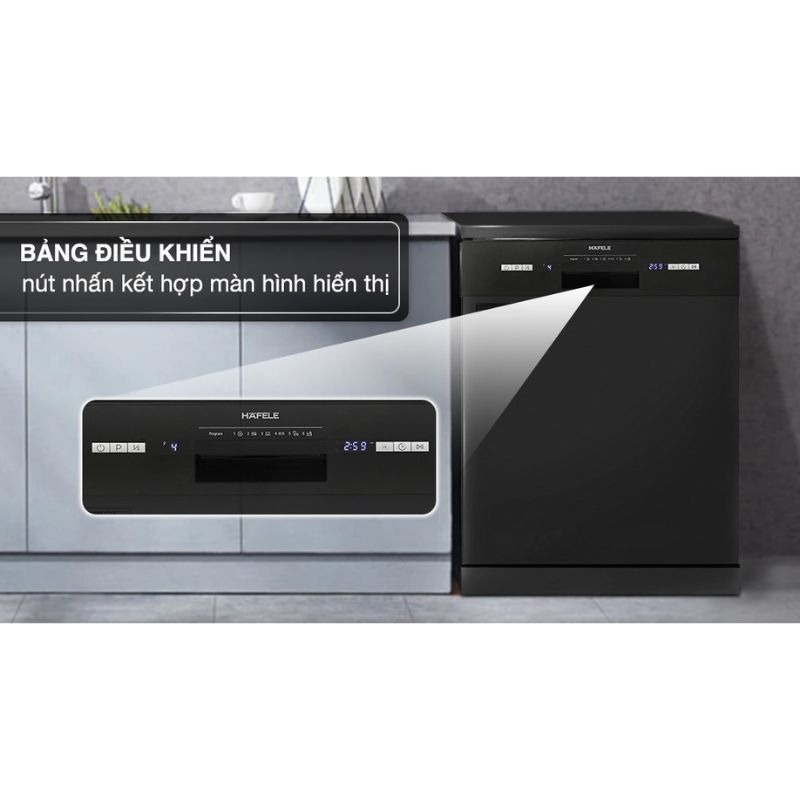 Máy rửa bát độc lập Hafele HDW-F601B 535.29.670 7 Bảng điều khiển máy rửa bát độc lập Hafele HDW-F601B 535.29.670