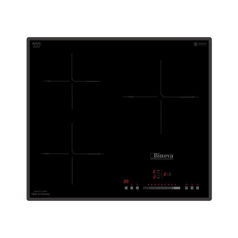 Bếp từ Binova 3 vùng nấu BI-689GM lắp âm 3 Bếp từ Binova 3 vùng nấu BI-689GM lắp âm