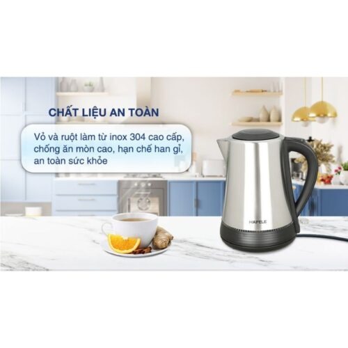 Bình đun siêu tốc Hafele 1.7 lít HS-K1703X 535.43.733 9 Chất liệu bình đun siêu tốc Hafele 1.7 lít HS-K1703X 535.43.733