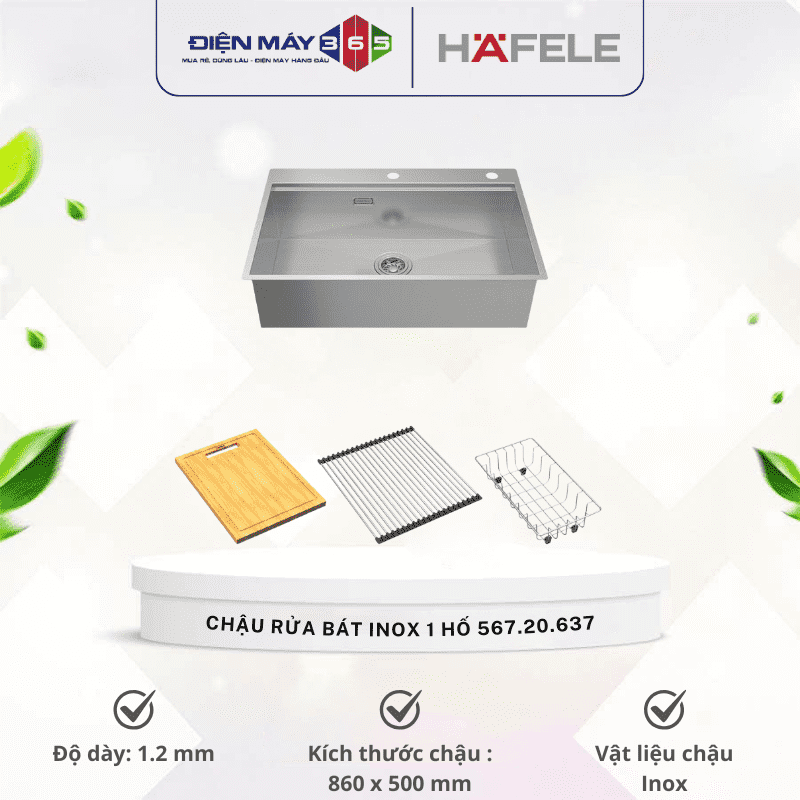 Chậu rửa bát inox Hafele WS R0 HS24-SSN1S-8650 567.20.637 3 Chậu rửa bát inox Hafele WS R0 HS24-SSN1S-8650 567.20.637