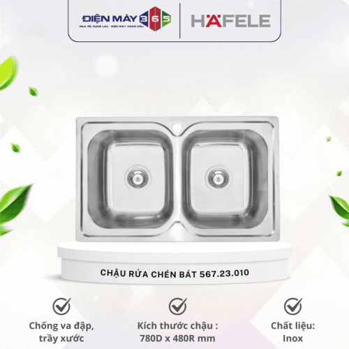 Chậu rửa chén bát Hafele Torino HS S7848 567.23.010