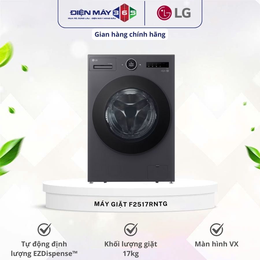 Máy giặt sấy LG Inverter giặt 17 kg - sấy 10 kg F2517RNTG 3 Máy giặt sấy LG Inverter giặt 17 kg - sấy 10 kg F2517RNTG