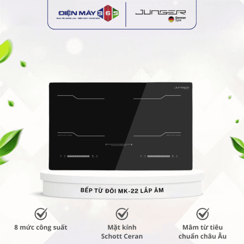 Bếp từ đôi Junger MK-22 lắp âm