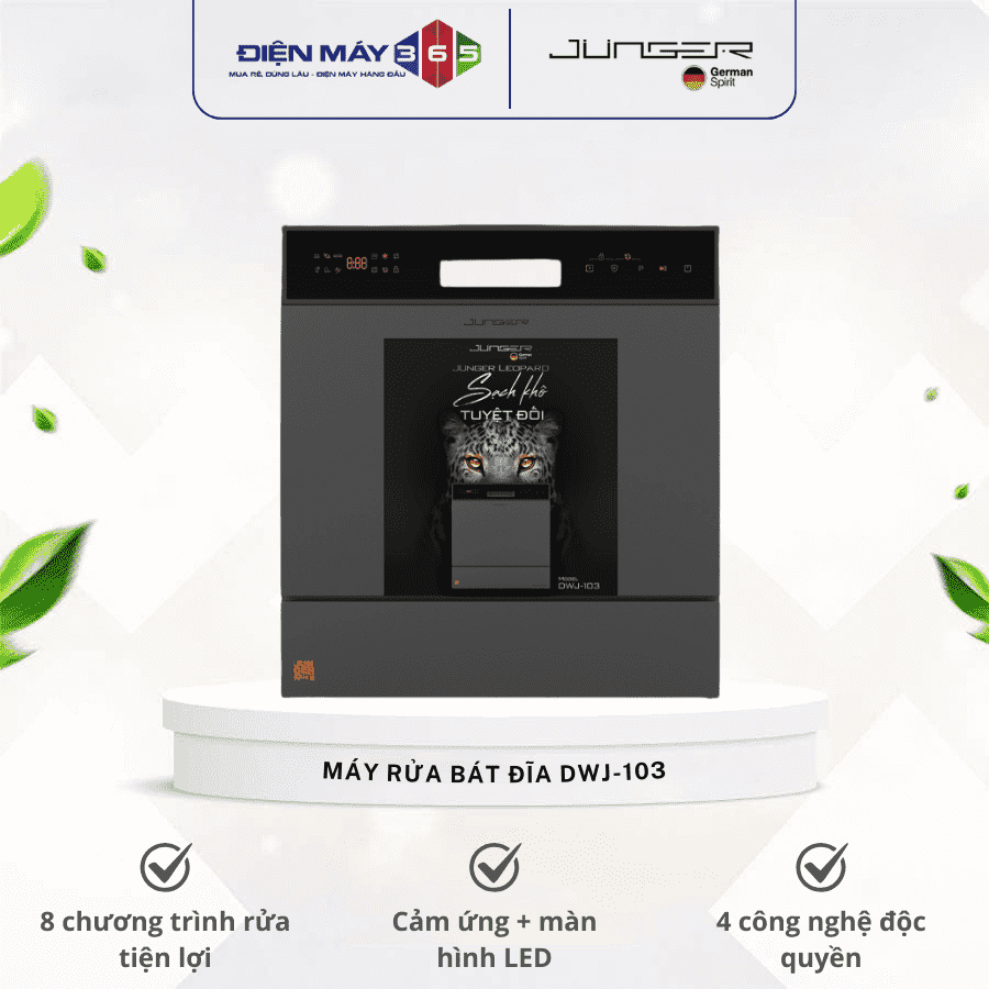 Máy rửa bát độc lập Junger Leopard DWJ-103 3 Máy rửa bát độc lập Junger Leopard DWJ-103
