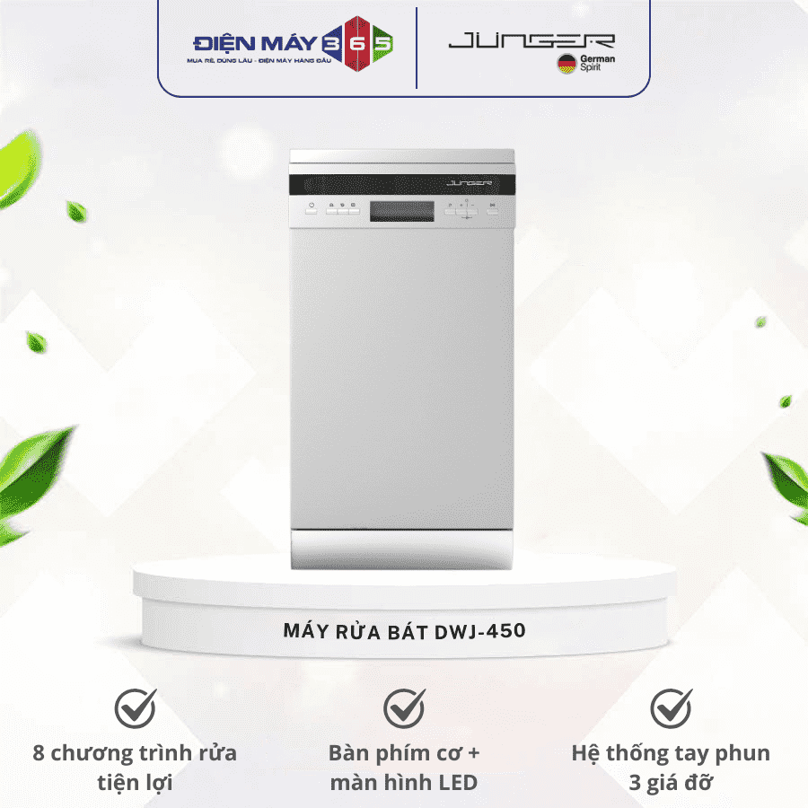 Máy rửa bát độc lập Junger DWJ-450 3 Máy rửa bát độc lập Junger DWJ-450