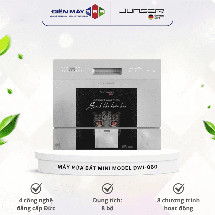 Máy rửa bát mini Junger Model DWJ-060 3 Máy rửa bát mini Junger Model DWJ-060