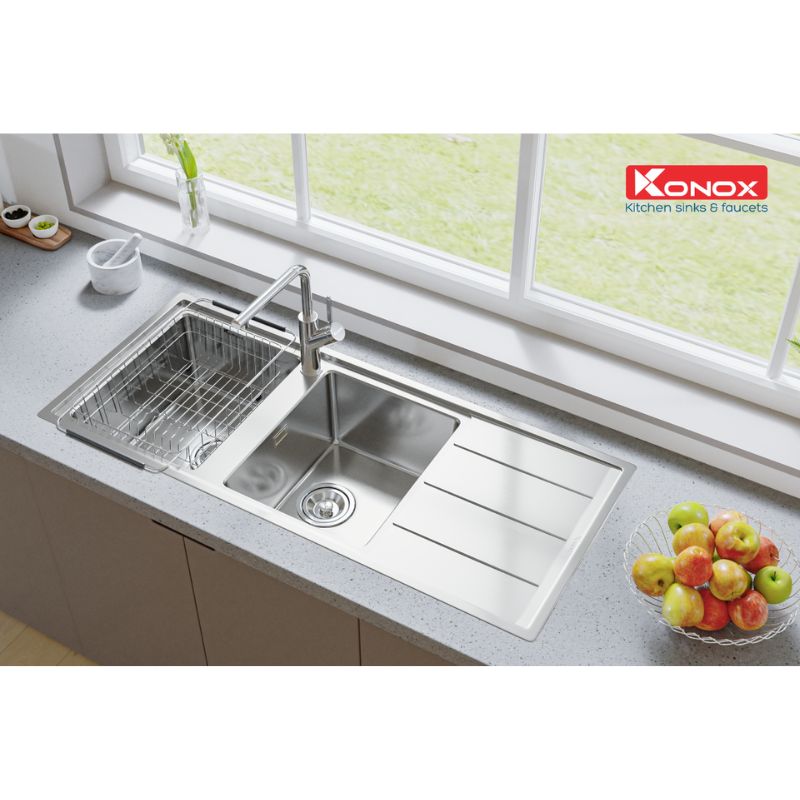 Rổ úp bát Konox inox Basket BK01 4 Ảnh thực tế rổ úp bát Konox inox Basket BK01