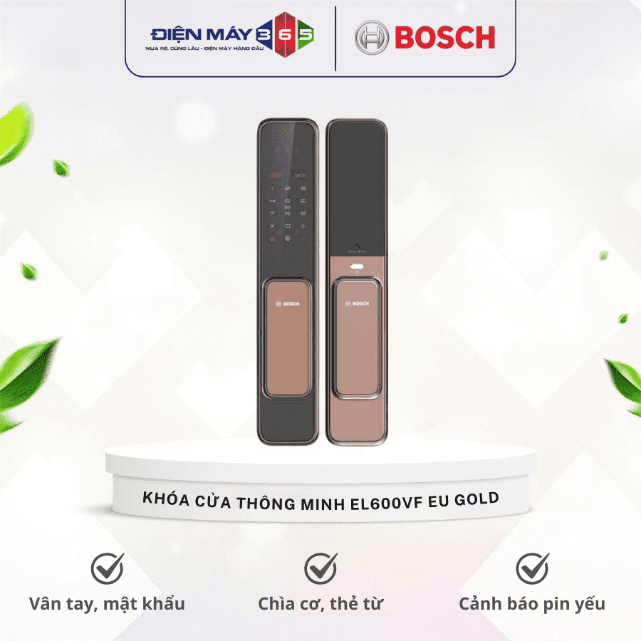 Khóa cửa thông minh Bosch EL600VF EU Gold 3 Khóa cửa thông minh Bosch EL600VF EU Gold