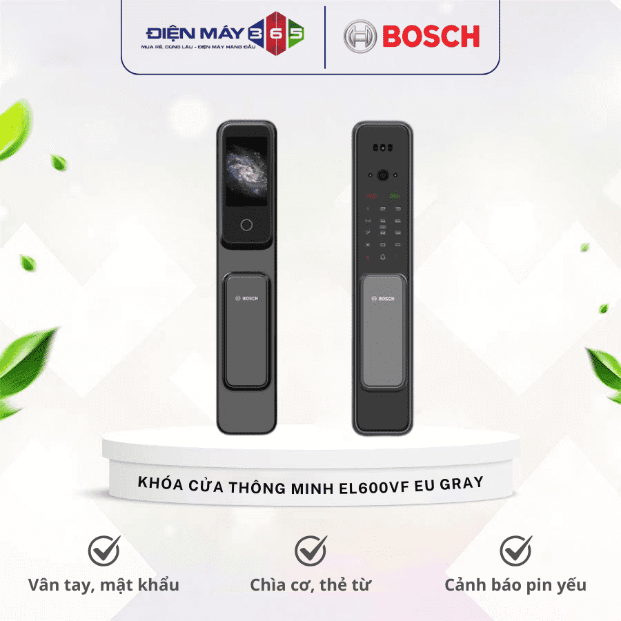 Khóa cửa thông minh Bosch EL600VF EU Gray 3 Khóa cửa thông minh Bosch EL600VF EU Gray