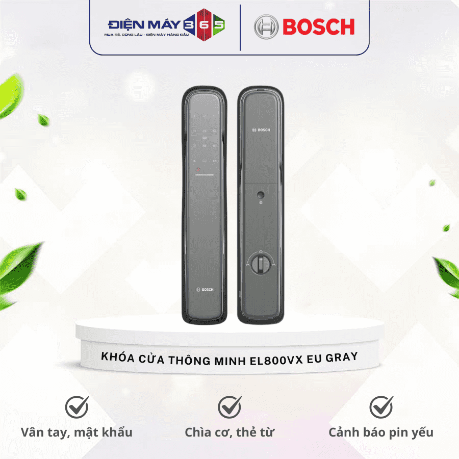 Khóa cửa thông minh Bosch EL800VX EU Gray 3 Khóa cửa thông minh Bosch EL800VX EU Gray
