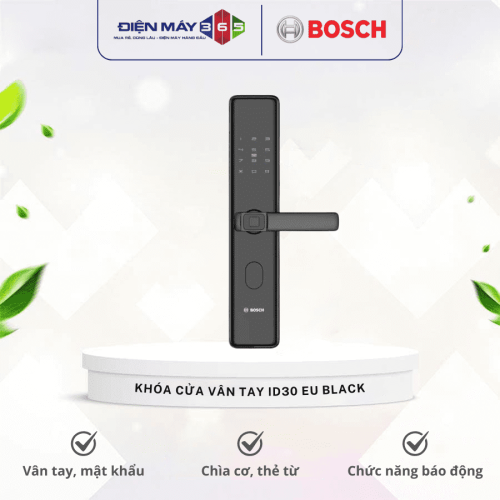 Khóa cửa vân tay Bosch ID30 EU Black