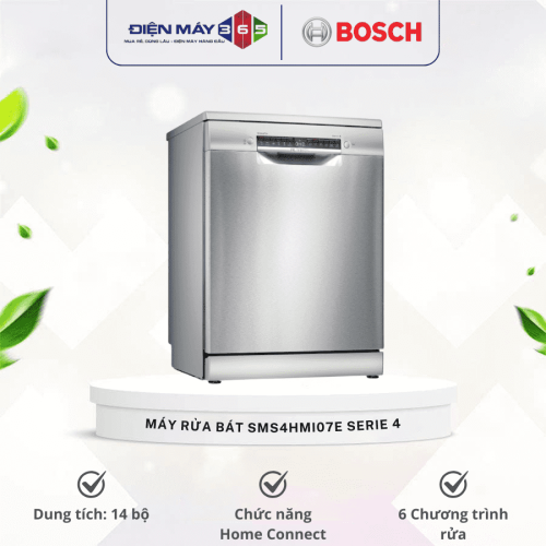 Máy rửa bát độc lập Bosch SMS4HMI07E serie 4