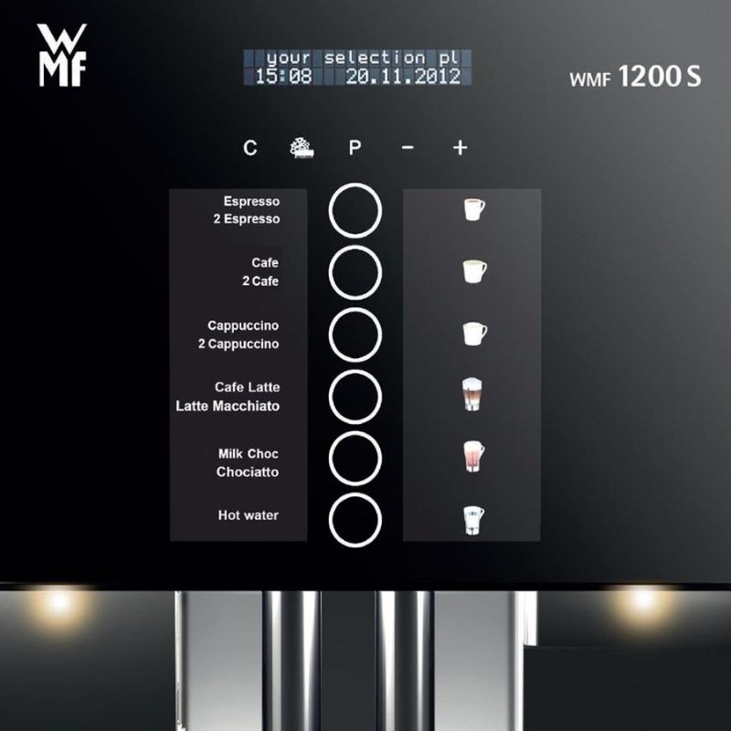 Máy pha cafe chuyên nghiệp WMF 1200 S 5 Bảng điều khiển máy pha cafe chuyên nghiệp WMF 1200 S