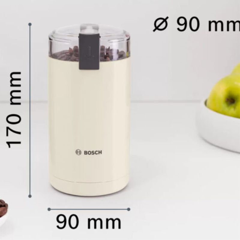 Máy xay cafe cầm tay Bosch TSM6A017C - Màu Kem 7 Kích thước máy xay cafe cầm tay Bosch TSM6A017C - Màu Kem