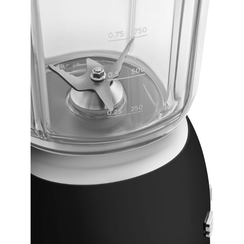 Máy xay sinh tố Smeg BLF03BLEU Màu Đen 6 Lưỡi dao máy xay sinh tố Smeg BLF03BLEU Màu Đen