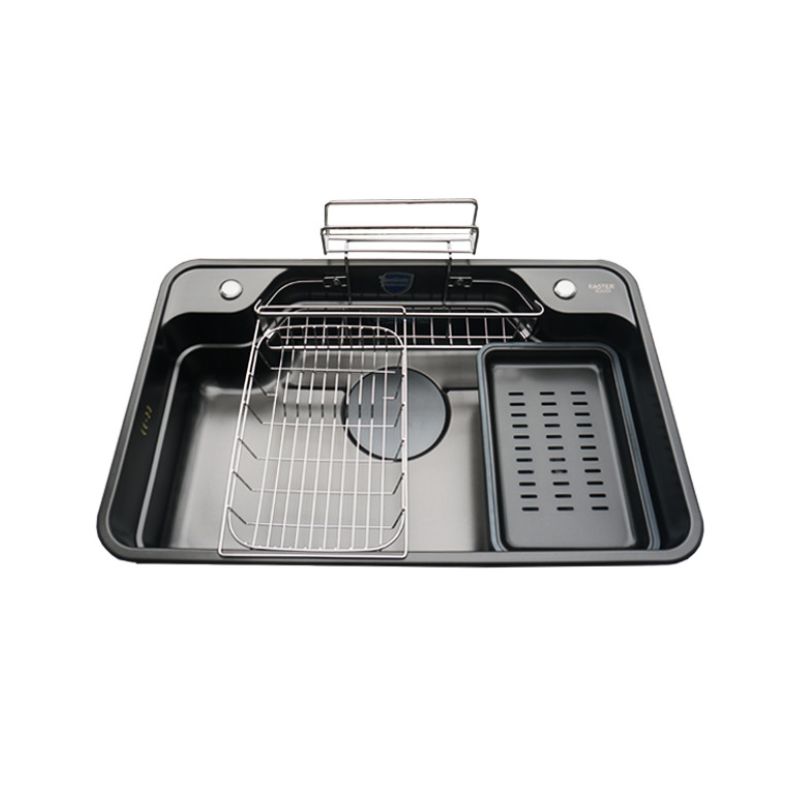 Chậu rửa bát inox 1 hố Faster FS 8050B1 2 Chậu rửa bát inox 1 hố Faster FS 8050B1