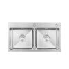 Chậu rửa bát inox 2 hố Faster FS 7843HMS 1 Chậu rửa bát inox 2 hố Faster FS 7843HMS