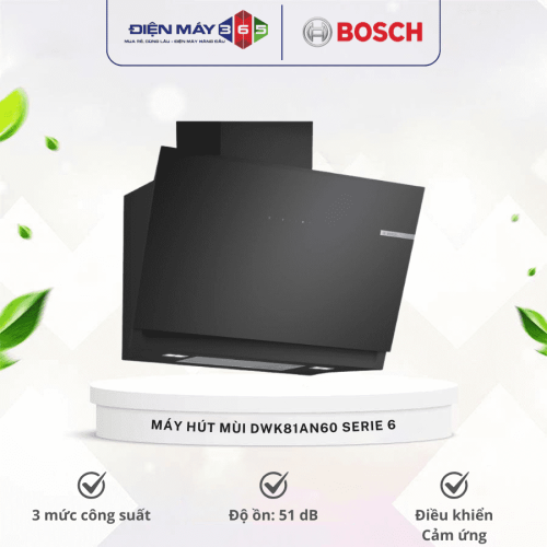 Máy hút mùi áp tường Bosch DWK81AN60 Serie 6