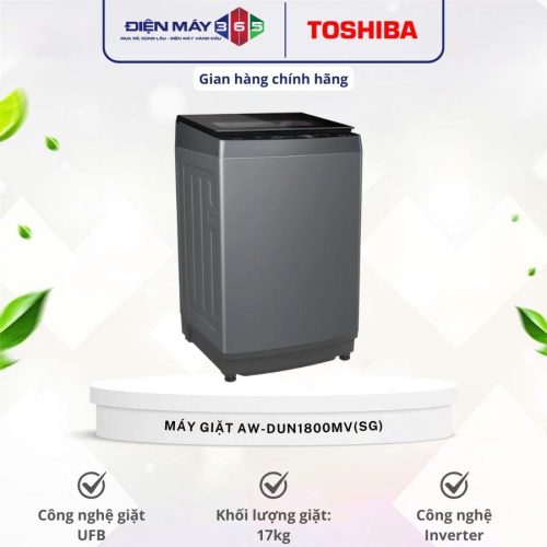 Máy Giặt Toshiba Inverter 17 Kg AW-DUN1800MV(SG) cửa trên