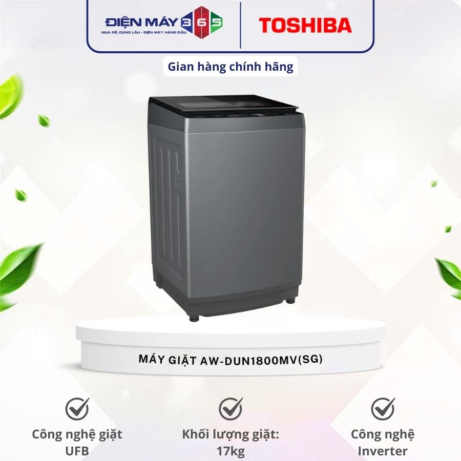 Máy Giặt Toshiba Inverter 17 Kg AW-DUN1800MV(SG) cửa trên 3 Máy Giặt Toshiba Inverter 17 Kg AW-DUN1800MV(SG) cửa trên