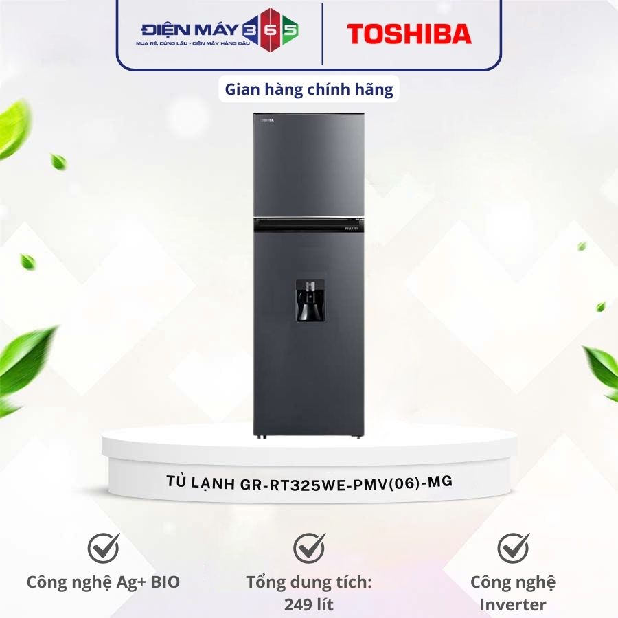 Tủ Lạnh 2 cánh Inverter 249 Lít Toshiba GR-RT325WE-PMV(06)-MG 3 Tủ Lạnh 2 cánh Inverter 249 Lít Toshiba GR-RT325WE-PMV(06)-MG