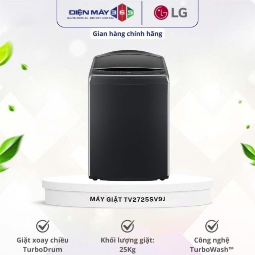 Máy Giặt LG Inverter 25 Kg TV2725SV9J cửa trên 10 TV2725SV9J