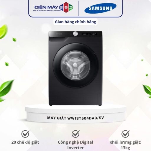 Máy Giặt Samsung Inverter 13 Kg WW13T504DAB/SV cửa trước 10 WW13T504DAB SV