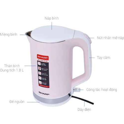Bình đun siêu tốc Sharp EKJ-18VP-PK 5 Ảnh bình đun siêu tốc Sharp EKJ-18VP-PK