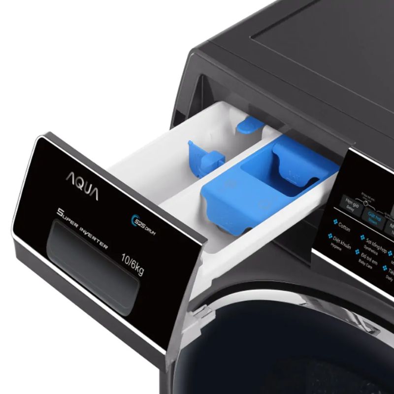 Máy Giặt Sấy Aqua Inverter Giặt 10 Kg - Sấy 6 Kg AQD-AH1000G.PS 4 Ảnh máy Giặt Sấy Aqua Inverter Giặt 10 Kg - Sấy 6 Kg AQD-AH1000G.PS