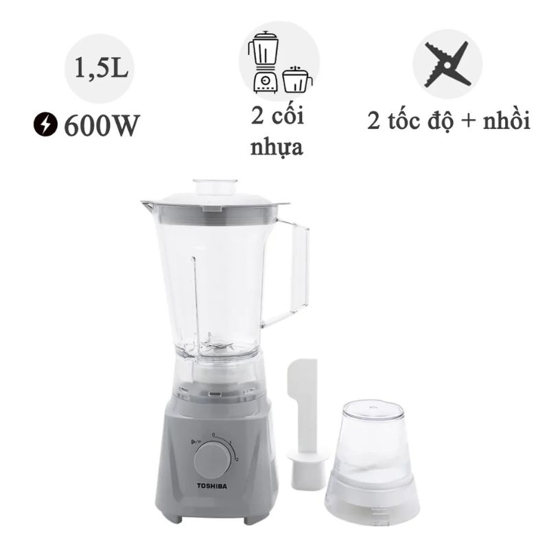 Máy xay sinh tố Toshiba MX-60T(H) 600W 4 Ảnh máy xay sinh tố Toshiba MX-60T(H) 600W