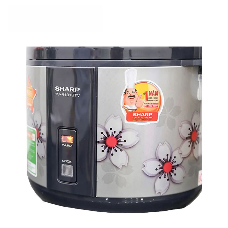 Nồi cơm điện Sharp KS-NR181STV "SS" 1.8 lít 4 Ảnh nồi cơm điện Sharp KS-NR181STV ""SS"" 1.8 lít