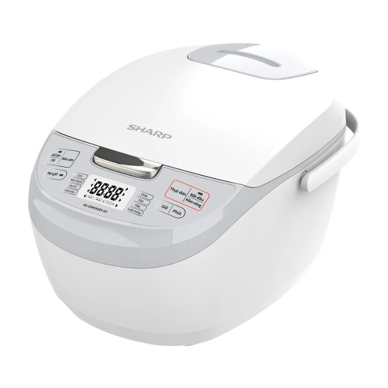 Nồi cơm điện tử Sharp KS-COM192EV-GY 1.8 Lít 4 Ảnh nồi cơm điện tử Sharp KS-COM192EV-GY 1.8 Lít