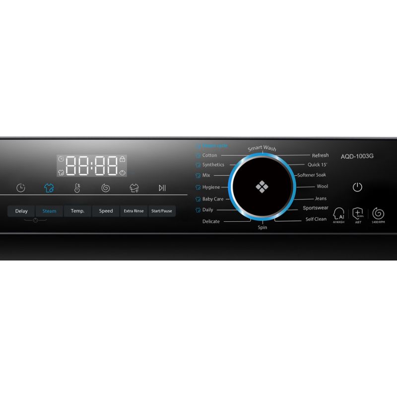 Máy Giặt Aqua Inverter 10 Kg AQD-D1003G.BK cửa trước 4 Bảng điều khiển máy Giặt Aqua Inverter 10 Kg AQD-D1003G.BK cửa trước