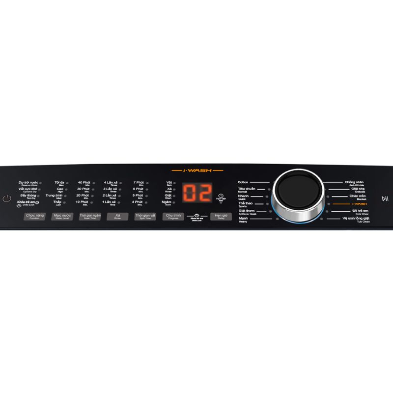 Máy Giặt Aqua Inverter 12 Kg AQW-DR120HT.BK cửa trên 5 Bảng điều khiển máy Giặt Aqua Inverter 12 Kg AQW-DR120HT.BK cửa trên