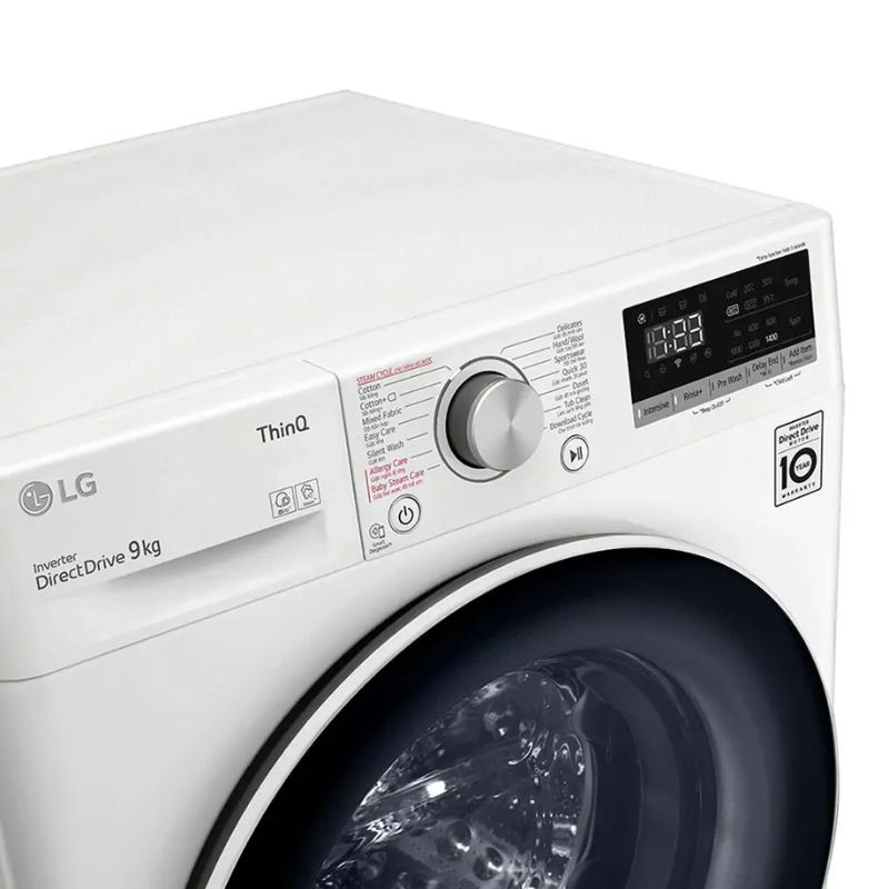 Máy Giặt LG Inverter AI DD 9 Kg FV1409S4W cửa trước 5 Bảng điều khiển máy Giặt LG Inverter AI DD 9 Kg FV1409S4W cửa trước
