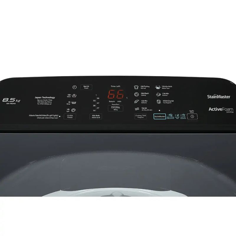 Máy Giặt Panasonic 8.5 Kg NA-F85A9BRV cửa trên 5 Bảng điều khiển máy Giặt Panasonic 8.5 Kg NA-F85A9BRV cửa trên