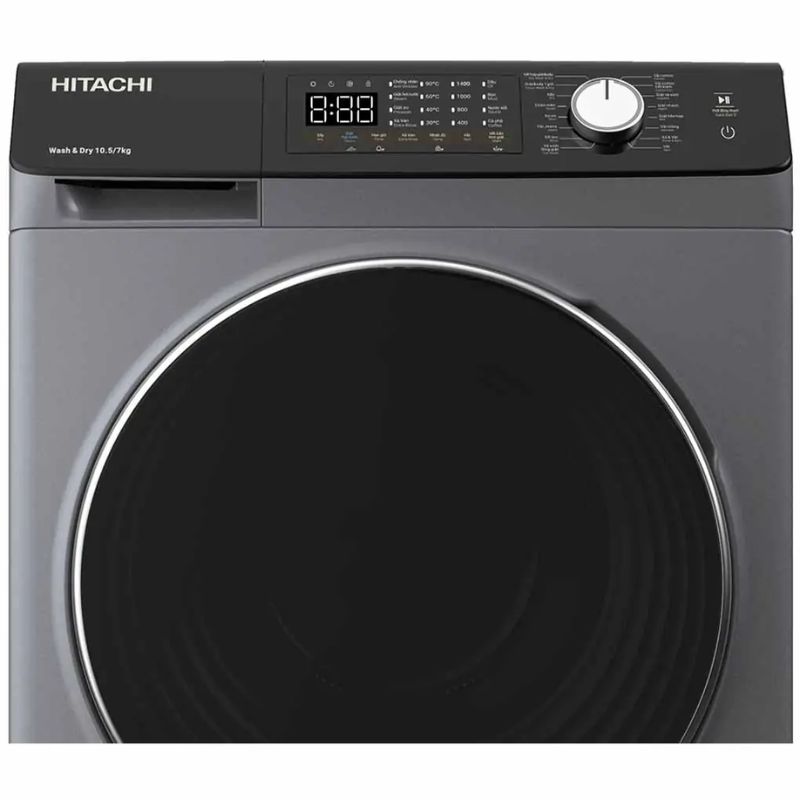 Máy Giặt Sấy Hitachi Inverter Giặt 10.5 Kg - Sấy 7 Kg BD-D1054HVOS 5 Bảng điều khiển máy Giặt Sấy Hitachi Inverter Giặt 10.5 Kg - Sấy 7 Kg BD-D1054HVOS
