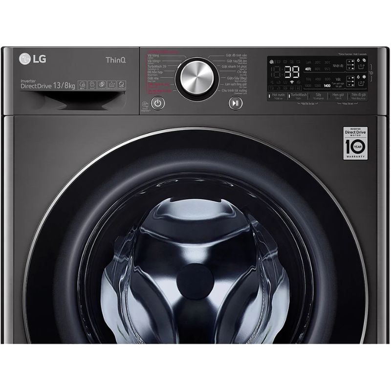 Máy Giặt Sấy LG Inverter Giặt 13 Kg - Sấy 8 Kg FV1413H3BA 6 Bảng điều khiển máy Giặt Sấy LG Inverter Giặt 13 Kg - Sấy 8 Kg FV1413H3BA