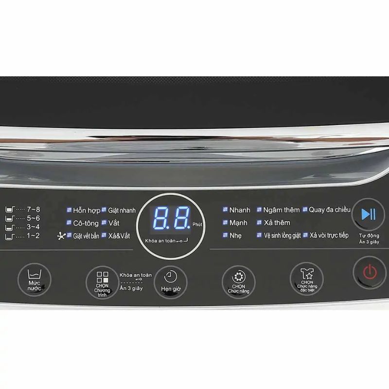 Máy Giặt Whirlpool 8.5 Kg VWVC8502FS cửa trên 5 Bảng điều khiển máy Giặt Whirlpool 8.5 Kg VWVC8502FS cửa trên