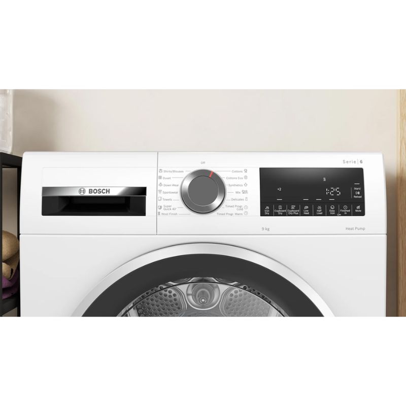Máy Sấy Bơm Nhiệt Bosch 9 Kg WQG24200SG Serie 6 4 Bảng điều khiển máy Sấy Bơm Nhiệt Bosch 9 Kg WQG24200SG Serie 6