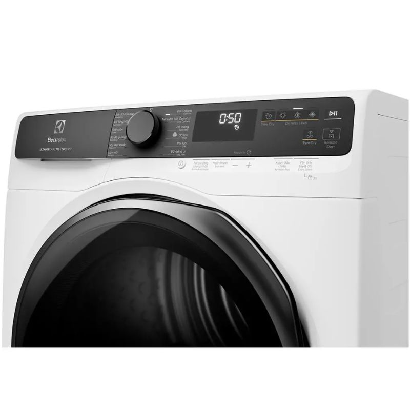 Máy Sấy Bơm Nhiệt Electrolux Inverter 9 Kg EDH903R7WC 4 Bảng điều khiển máy Sấy Bơm Nhiệt Electrolux Inverter 9 Kg EDH903R7WC
