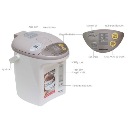 Bình thủy điện Panasonic NC-EG3000CSY 3 lít 7 Chi tiết bình thủy điện Panasonic NC-EG3000CSY 3 lít