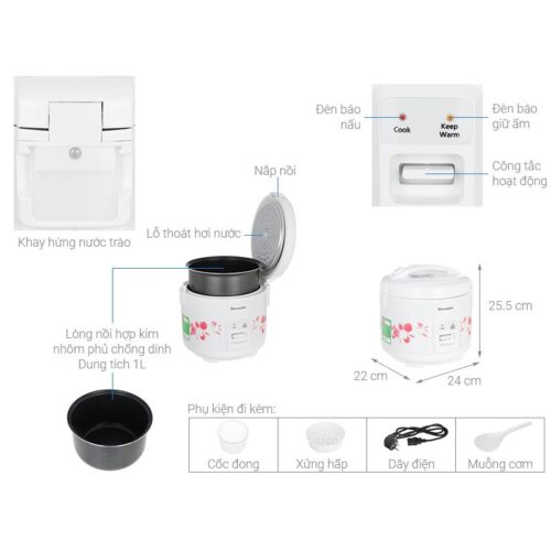 Nồi cơm điện Panasonic SR-MVN10FRAX 7 Chi tiết nồi cơm điện Panasonic SR-MVN10FRAX