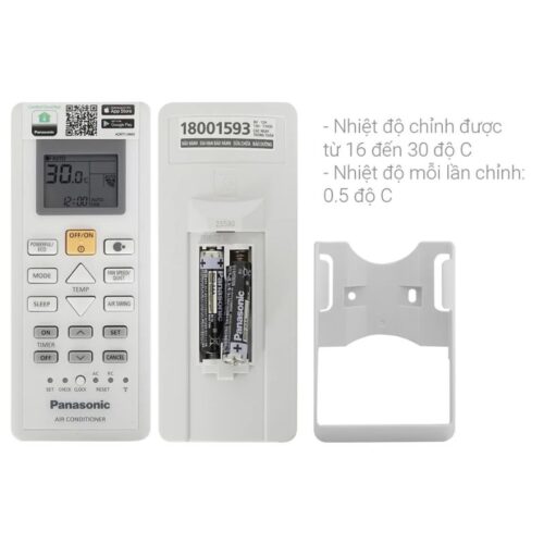 Điều khiển máy lạnh Panasonic Inverter 1 Hp CU/CS-PU9AKH-8
