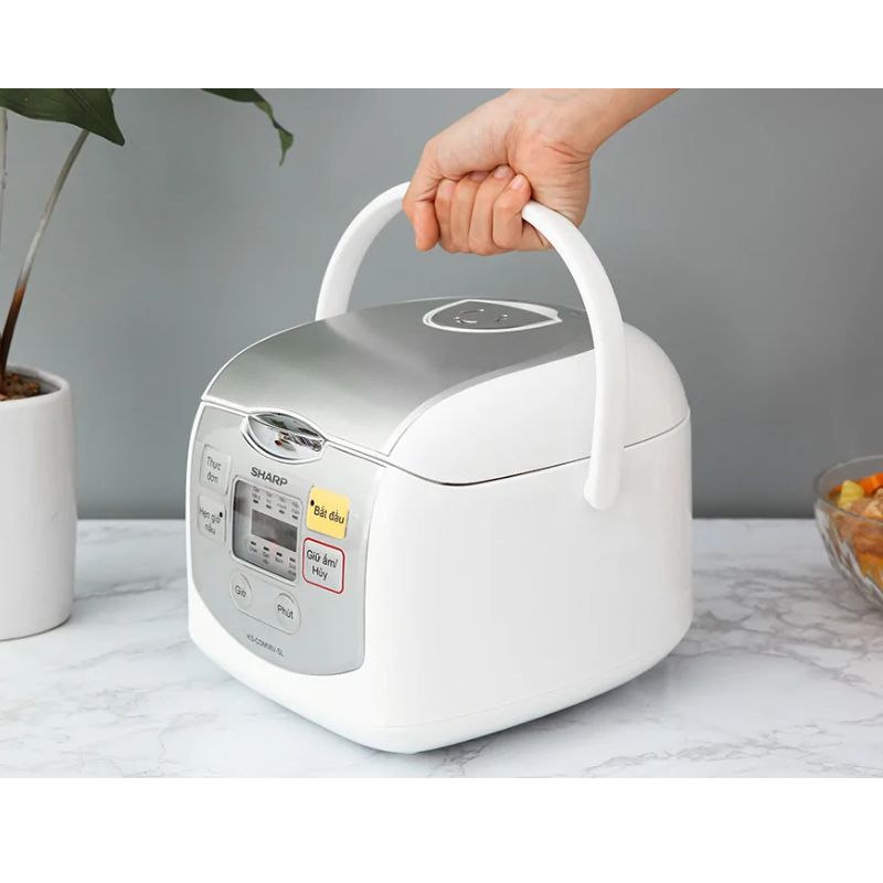 Nồi cơm điện tử Sharp KS-COM08V-SL 0.72 Lít 5 Ảnh nồi cơm điện tử Sharp KS-COM08V-SL 0.72 Lít
