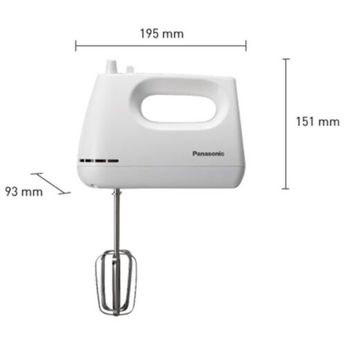 Máy đánh trứng Panasonic MK-GH3WRA 7 Kích thước máy đánh trứng Panasonic MK-GH3WRA