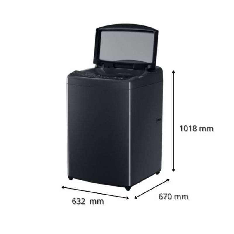 Máy Giặt LG Inverter 15 Kg TV2515DV5J cửa trên 5 Kích thước máy Giặt LG Inverter 15 Kg TV2515DV5J cửa trên
