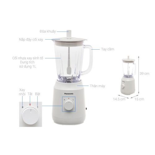 Máy xay sinh tố Panasonic MX-EX1001WRA 7 Kích thước máy xay sinh tố Panasonic MX-EX1001WRA